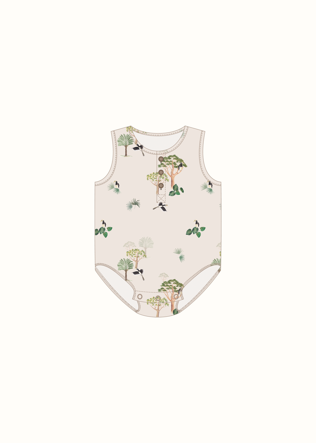 Button Bubble Romper