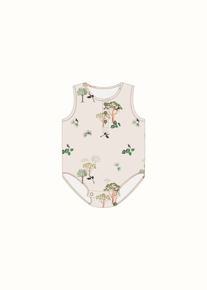 Button Bubble Romper