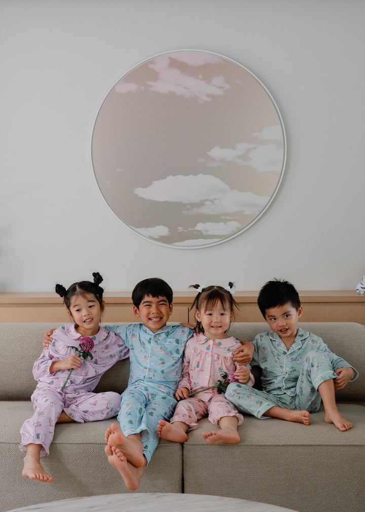 Kids Collar Button Pyjamas