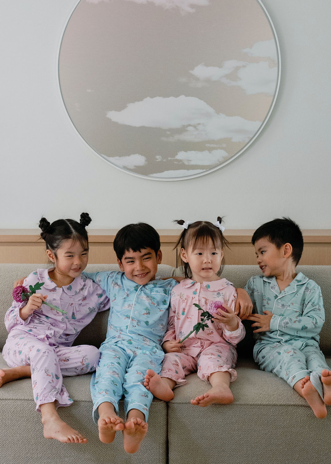 Kids Collar Button Pyjamas