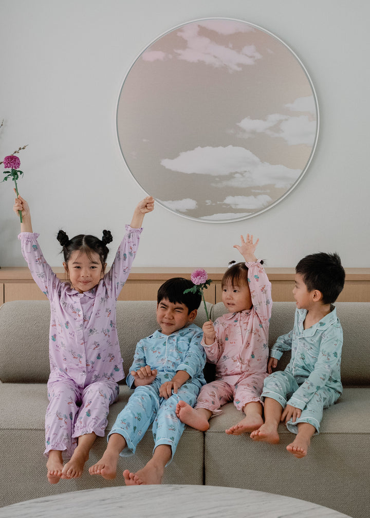 Kids Collar Button Pyjamas