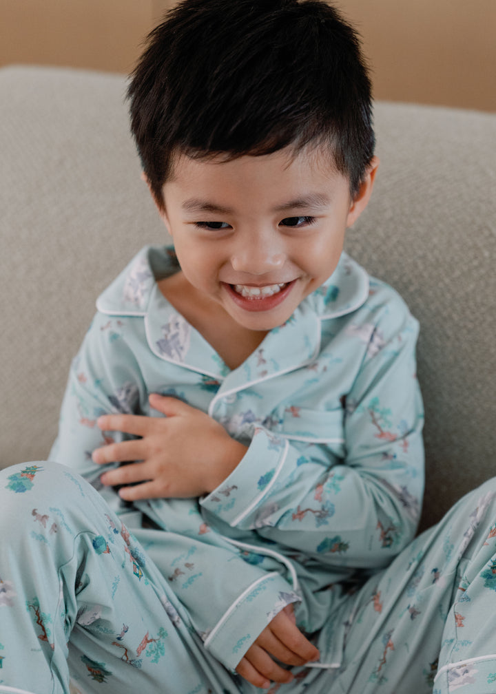 Kids Collar Button Pyjamas