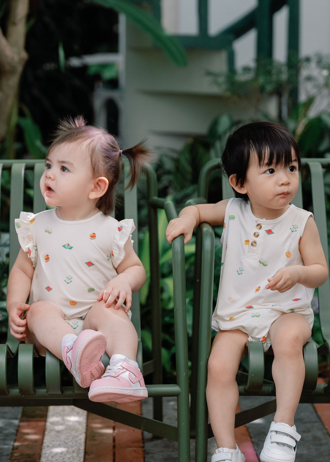 Button Bubble Romper