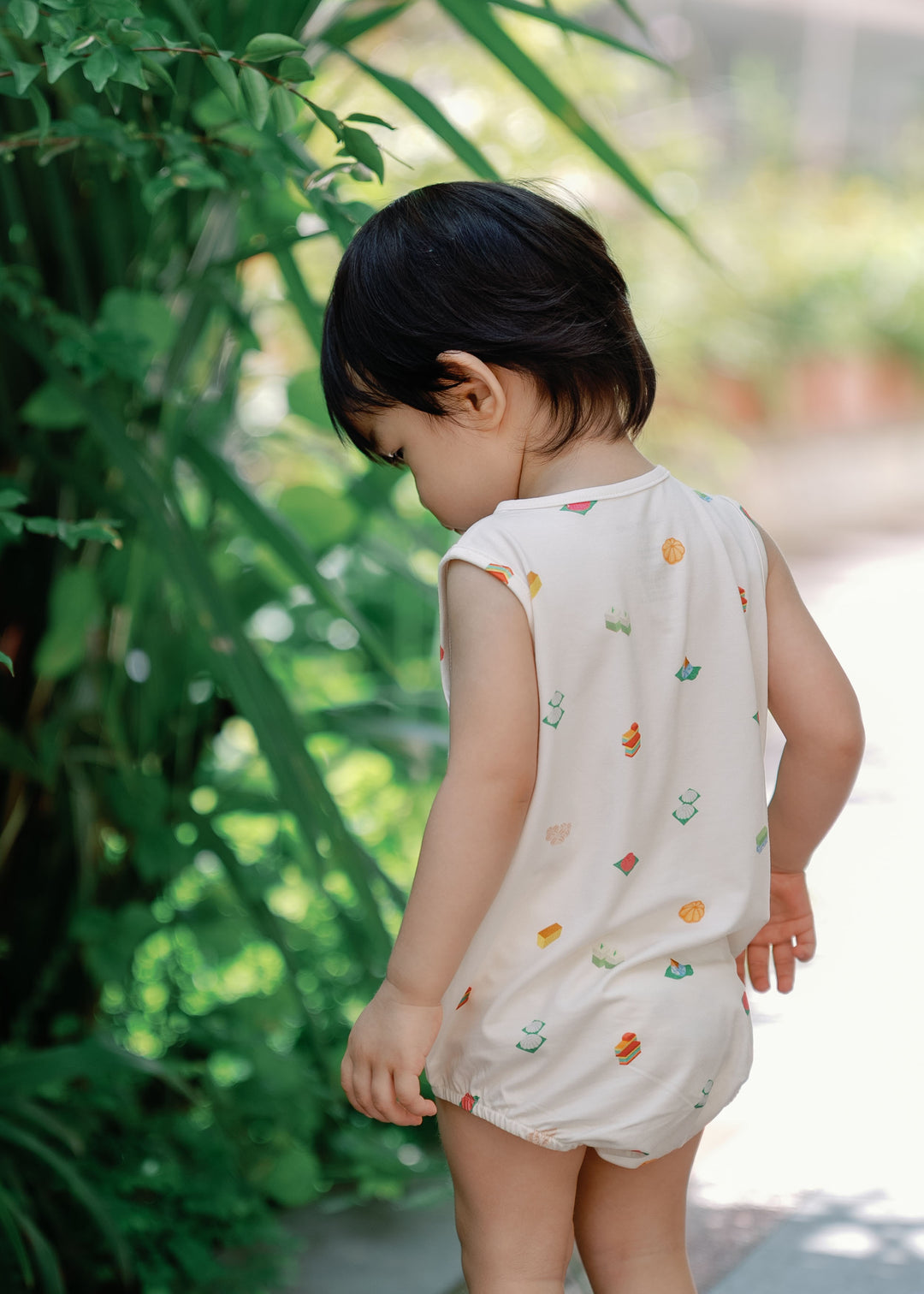 Button Bubble Romper