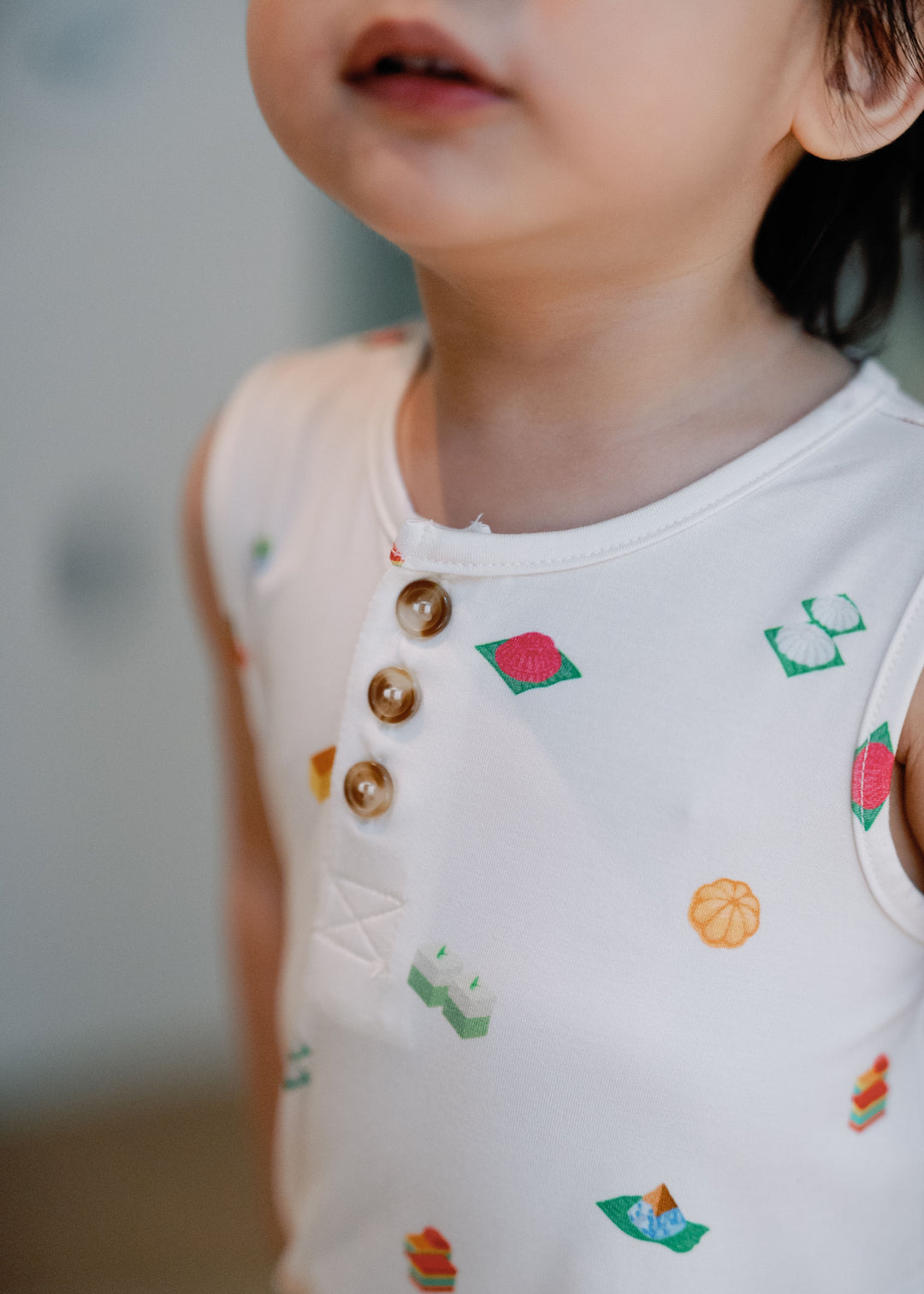 Button Bubble Romper