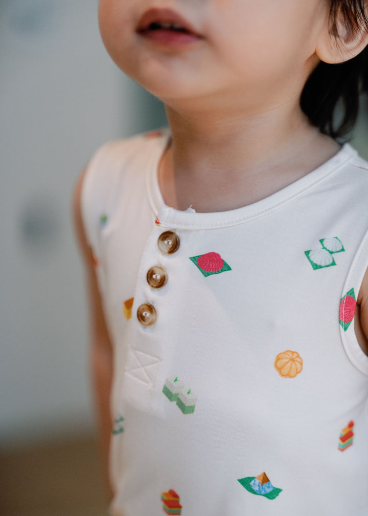 Button Bubble Romper