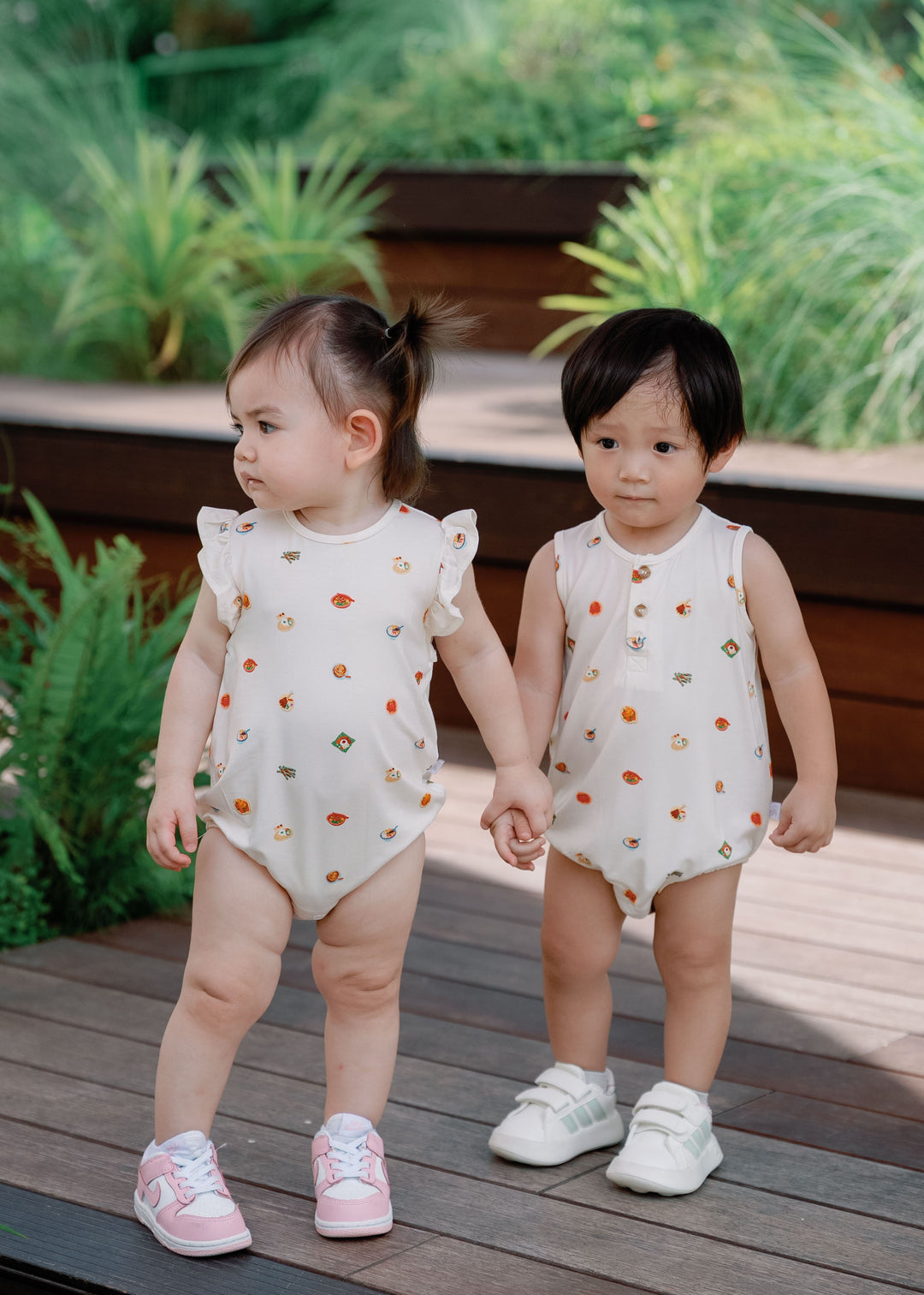 Button Bubble Romper