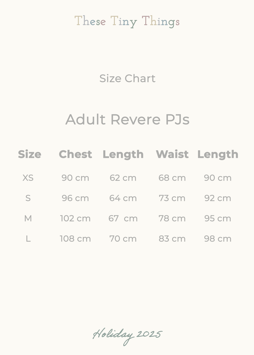 Adult Revere Pyjamas