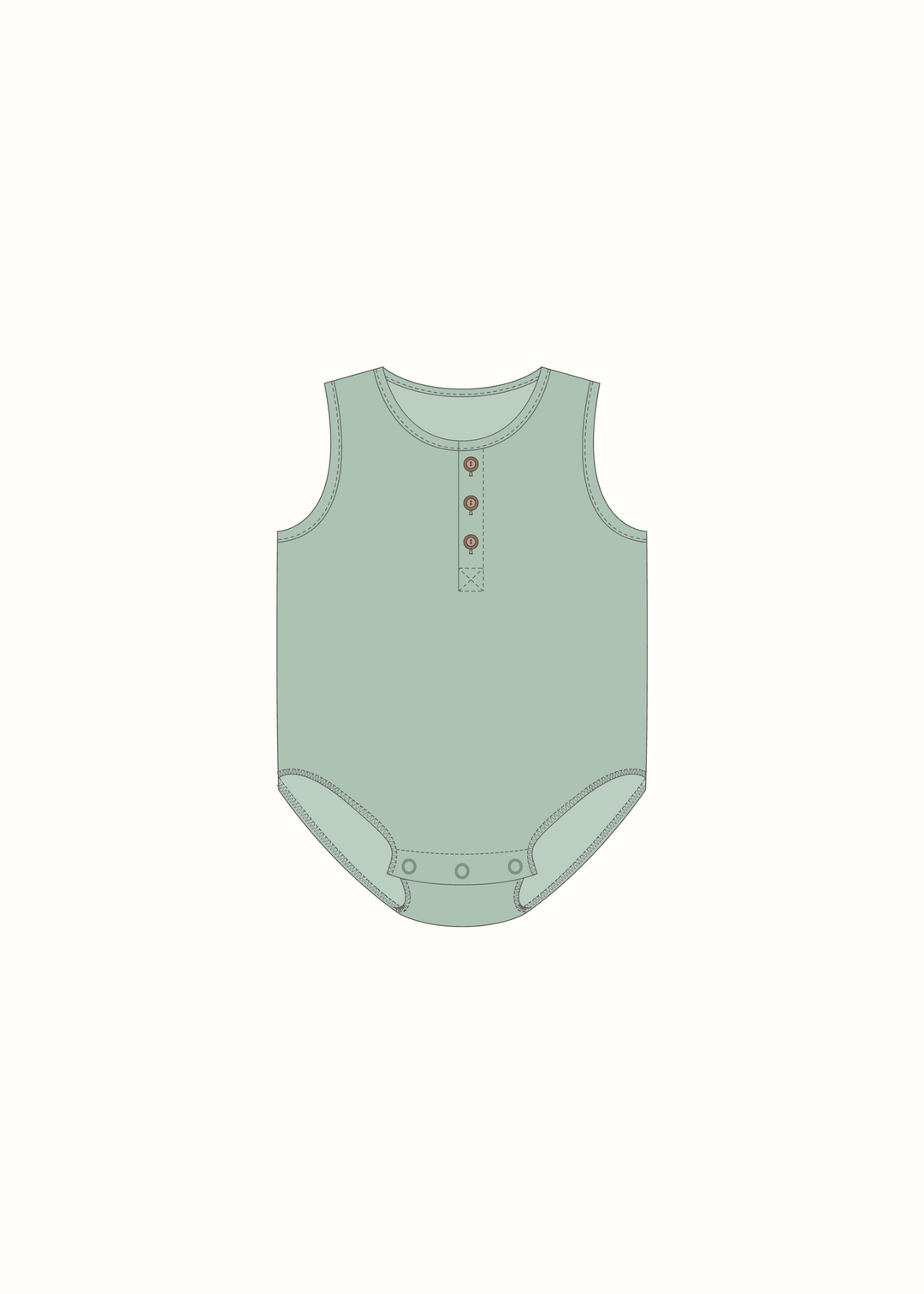 Button Bubble Romper