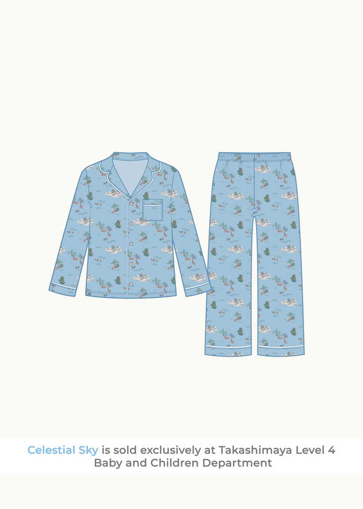 Kids Collar Button Pyjamas