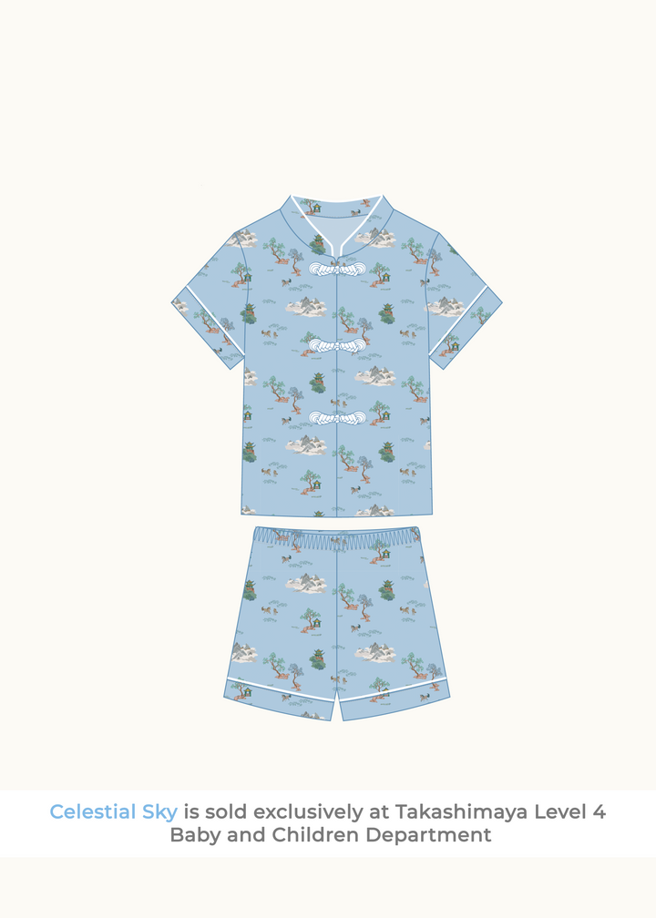 Oriental Shirt & Shorts set