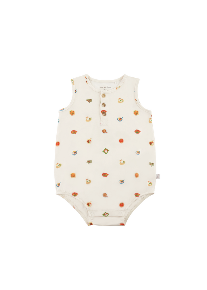 Button Bubble Romper