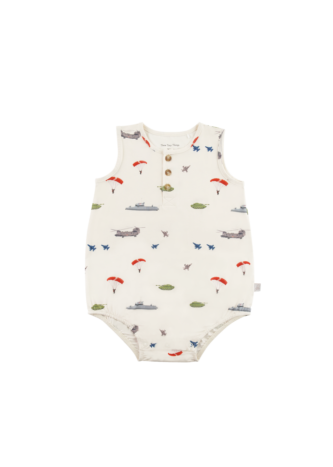 Button Bubble Romper
