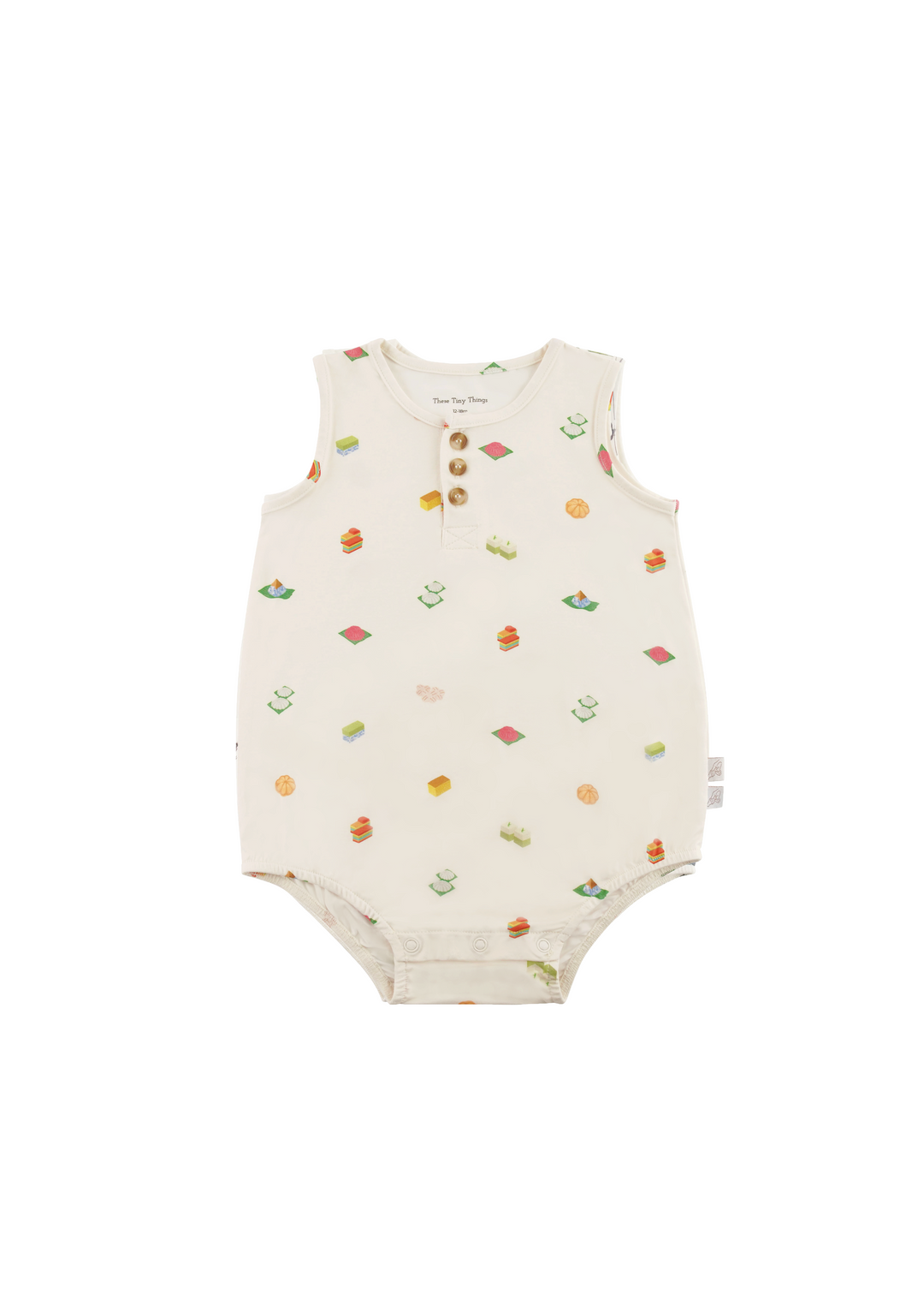 Button Bubble Romper