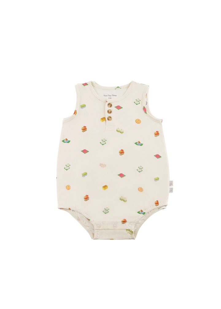Button Bubble Romper